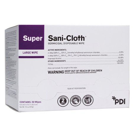 Super Sani-Cloth® Germicidal Disposable Wipe