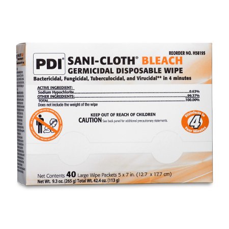 Sani-Cloth® Bleach Germicidal Disposable Wipe