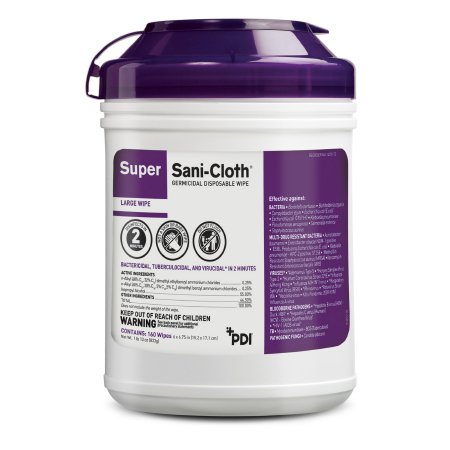 Super Sani-Cloth® Germicidal Disposable Wipe