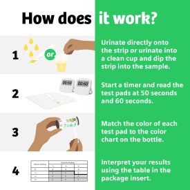 Siemens Healthcare Clinistix™ Kidney Health Test Kit, Urine Test Strips, Five Tests