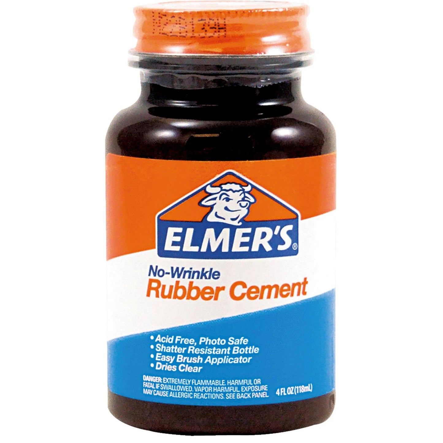 Elmer's No-Wrinkle Rubber Cement, 4 Oz